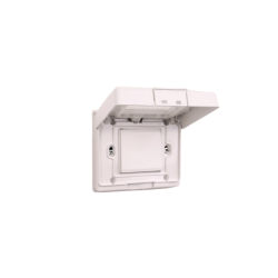 PLAQUE ETANCHE ENCASTREE RECTANGULAIRE 3 MODULES S43 BLANC