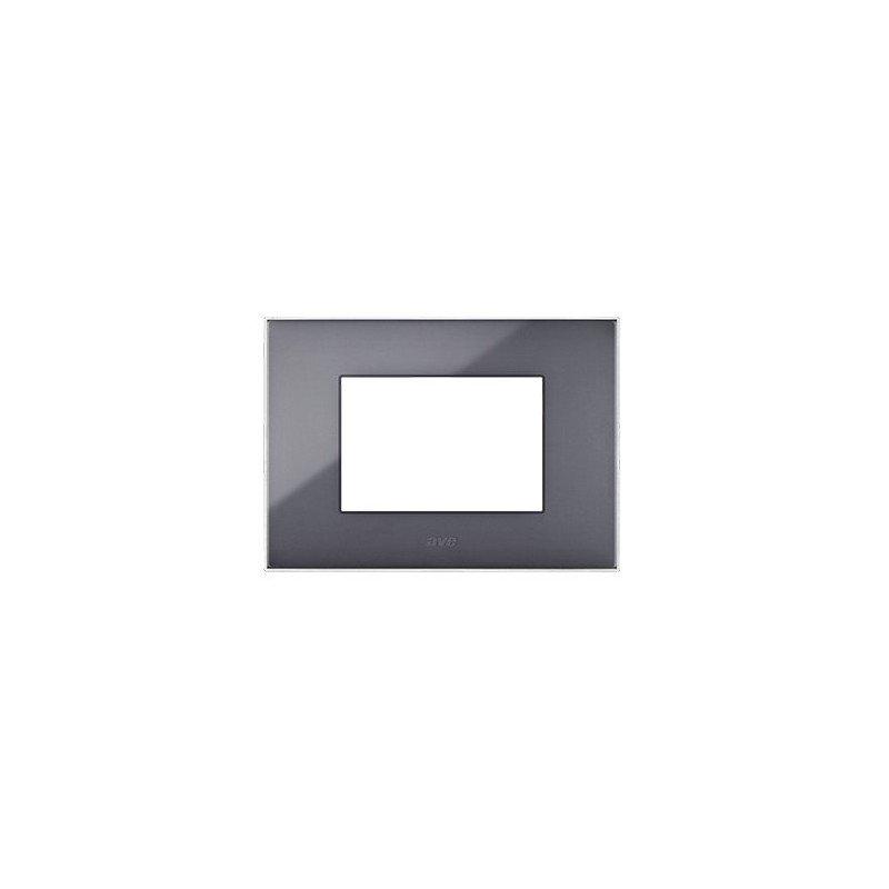 PLAQUE YOUNG 44 RECTANGULAIRE GRIS CENDRÉ 3 MODULES|sfh|9d0f2820b805|