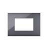 PLAQUE YOUNG 44 RECTANGULAIRE GRIS CENDRÉ 3 MODULES|sfh|a39e3ece654b|