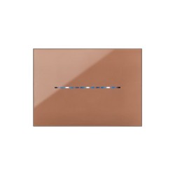 PLAQUE YOUNG TOUCH 44 RECTANGULAIRE MARRON 3 MODULES|sfh|4de73b66972c|