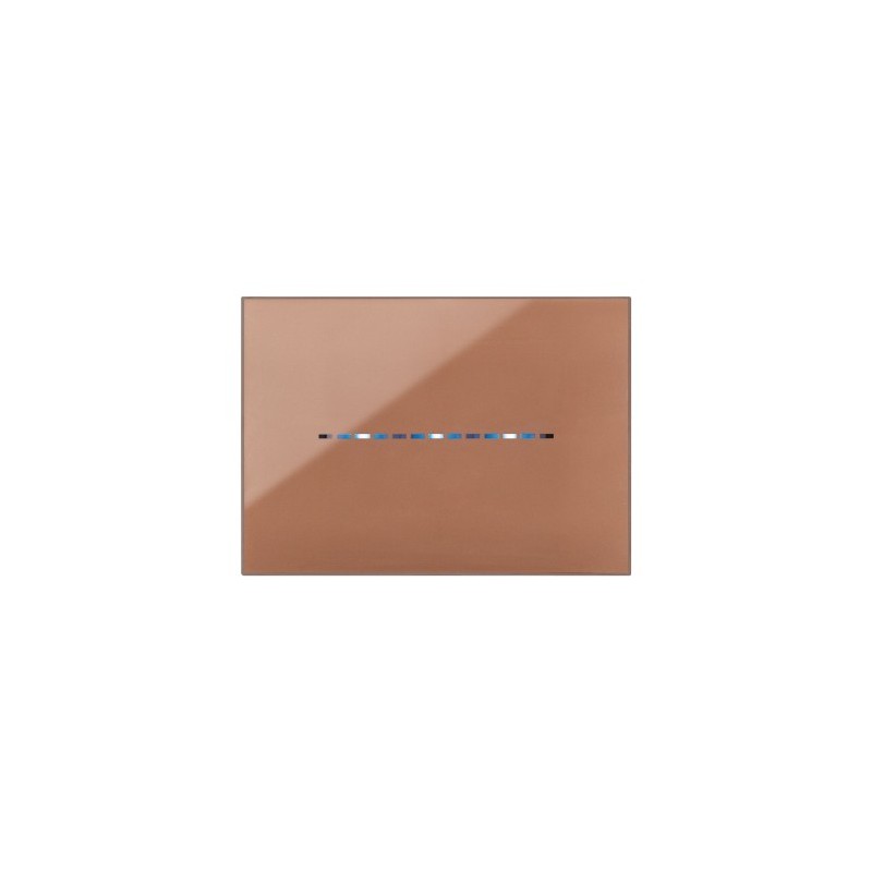 PLAQUE YOUNG TOUCH 44 RECTANGULAIRE MARRON 3 MODULES|sfh|4de73b66972c|