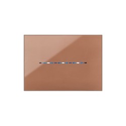 PLAQUE YOUNG TOUCH 44 RECTANGULAIRE MARRON 3 MODULES|sfh|80e6351f0c93|