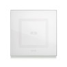 PLAQUE VERA 44 TOUCH CARRÉE BLANC 2 MODULES 1 COMMANDE|sfh|0adeb397d84b|