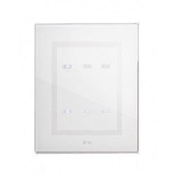 PLAQUE VERA 44 TOUCH RECTANGULAIRE BLANC 3+3 MODULES 6 COMMANDES|sfh|0e2624eb2caa|