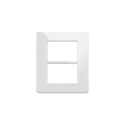 PLAQUE TECHNOPOLYMERE 44 RECTANGULAIRE BLANC 3+3 MODULES|sfh|426ab6d0d0dc|