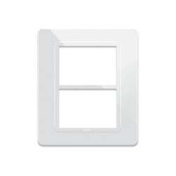 PLAQUE TECHNOPOLYMERE 44 RECTANGULAIRE BLANC 3+3 MODULES|sfh|00ee7ebe4919|