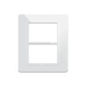 PLAQUE TECHNOPOLYMERE 44 RECTANGULAIRE BLANC 3+3 MODULES|sfh|00ee7ebe4919|