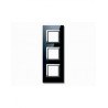 PLAQUE VERA 44 CARREE EN VERRE NOIR ABSOLU 2+2+2 MODULES|sfh|e99623acf861|