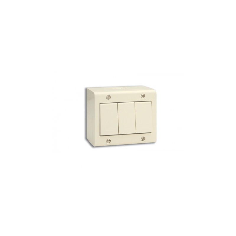 BOITE APPARENTE 3 MODULES S45 IVOIRE|sfh|40ad5b73c908|