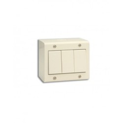 BOITE APPARENTE 3 MODULES S45 IVOIRE|sfh|86539a196381|