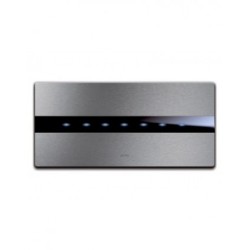 PLAQUE TOUCH 44 RECTANGULAIRE ALUMUNIUM NATUREL BROSSÉ 7 MODULES|sfh|3aa777140ba4|