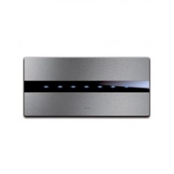PLAQUE TOUCH 44 RECTANGULAIRE ALUMUNIUM NATUREL BROSSÉ 7 MODULES|sfh|134b99b918f4|