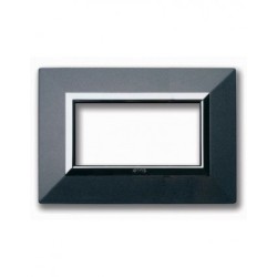 PLAQUE ZAMA 44 RECTANGULAIRE GRIS FONCE METALLISE 4 MODULES|sfh|4c6c7f23d04b|