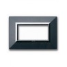 PLAQUE ZAMA 44 RECTANGULAIRE GRIS FONCE METALLISE 4 MODULES|sfh|4c6c7f23d04b|