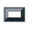 PLAQUE ZAMA 44 RECTANGULAIRE GRIS FONCE METALLISE 4 MODULES|sfh|81e5d2abb1f2|