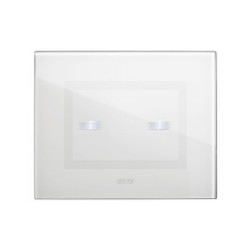 PLAQUE VERA 44 TOUCH RECTANGULAIRE BLANC 3 MODULES 2 COMMANDES|sfh|30c4e2cbe0b4|