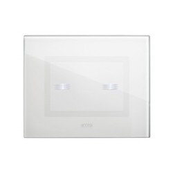 PLAQUE VERA 44 TOUCH RECTANGULAIRE BLANC 3 MODULES 2 COMMANDES|sfh|50992c1172b2|