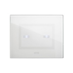 PLAQUE VERA 44 TOUCH RECTANGULAIRE BLANC 3 MODULES 2 COMMANDES|sfh|8c6924027019|