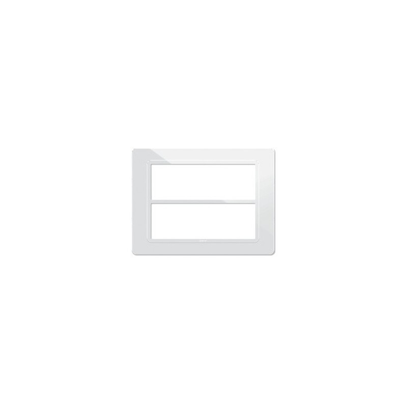 PLAQUE TECHNOPOLYMERE 44 RECTANGULAIRE BLANC 6+6 MODULES|sfh|bb23b9fd1efa|