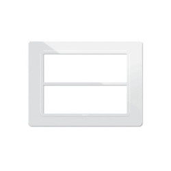 PLAQUE TECHNOPOLYMERE 44 RECTANGULAIRE BLANC 6+6 MODULES|sfh|74acccc1eb1c|