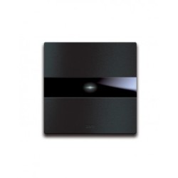 PLAQUE TOUCH 44 CARRÉE ALUMUNIUM ANTHRACITE BROSSÉ 2 MODULES|sfh|d1cf4710112d|