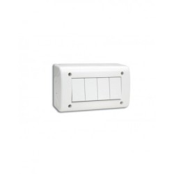 BOITE APPARENTE 4 MODULES ALIGNES S45 BLANC|sfh|f2120ad3d139|
