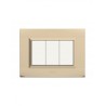 PLAQUES NOVA 45 RECTANGULAIRE CHAMPAGNE 3 MODULES|sfh|80e7fa4ac999|