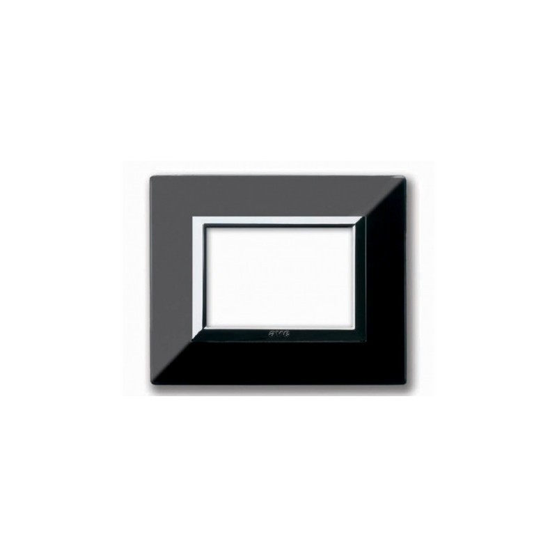 PLAQUE ZAMA 44 RECTANGULAIRE NOIR ABSOLU 3 MODULES|sfh|d7a9d72cee6b|