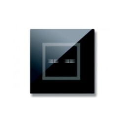 PLAQUE VERA 44 TOUCH CARRÉE NOIR ABSOLU 2 MODULES 2 COMMANDES|sfh|09c3bd01d548|