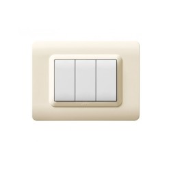 PLAQUE TECHNOPOLYMERE 44 RECTANGULAIRE SABLE 3 MODULES|sfh|7a74ae76d4e1|