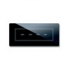 PLAQUE VERA 44 TOUCH RECTANGULAIRE NOIR ABSOLU 7 MODULES 4 COMMANDES|sfh|b12a621245c1|