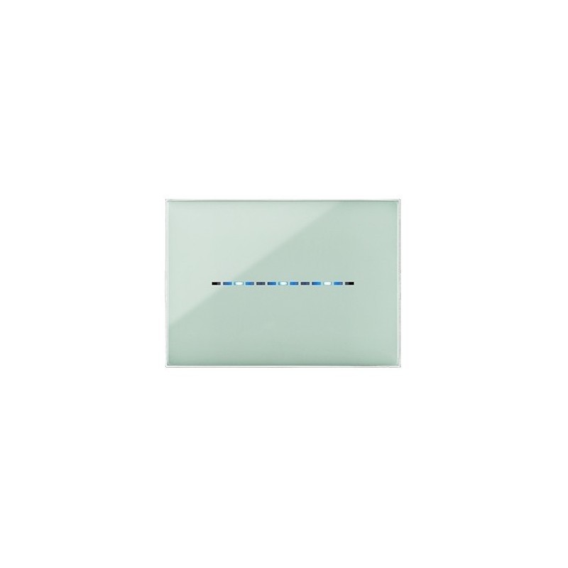 PLAQUE YOUNG TOUCH 44 RECTANGULAIRE VERT SAUGE 3 MODULES|sfh|ec237487f563|