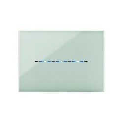 PLAQUE YOUNG TOUCH 44 RECTANGULAIRE VERT SAUGE 3 MODULES|sfh|26dc3ecc0f3c|