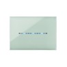 PLAQUE YOUNG TOUCH 44 RECTANGULAIRE VERT SAUGE 3 MODULES|sfh|26dc3ecc0f3c|
