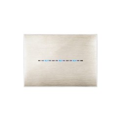 PLAQUE YOUNG TOUCH 44 RECTANGULAIRE BEIGE BROSSÉ 3D 3 MODULES|sfh|3027611db031|