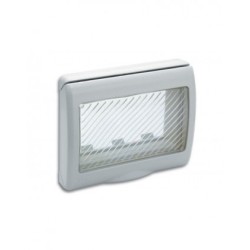PLAQUE ETANCHE ENCASTREE RECTANGULAIRE 1-3 MODULES S45 BLANC|sfh|11a14be2247b|