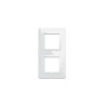 PLAQUE TECHNOPOLYMERE 44 CARRÉE BLANC 2+2 MODULES|sfh|b0dd1e4dfccd|