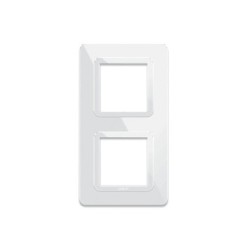 PLAQUE TECHNOPOLYMERE 44 CARRÉE BLANC 2+2 MODULES|sfh|acd2e101f8ee|