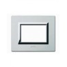 PLAQUE VERA 44 RECTANGULAIRE ALUMINIUM NATUREL BROSSÉ 3 MODULES|sfh|45d59ad80d25|