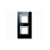 PLAQUE VERA 44 CARREE EN VERRE NOIR ABSOLU 2+2 MODULES|sfh|7ae6e246479b|