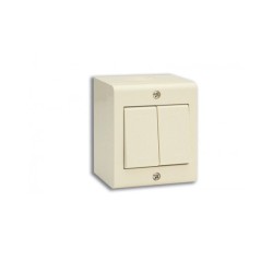 BOITE APPARENTE 2 MODULES S45 IVOIRE|sfh|4f0284a2cd87|
