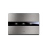 PLAQUE TOUCH 44 RECTANGULAIRE ALUMUNIUM NATUREL BROSSÉ 4 MODULES|sfh|c8644ec29b4b|