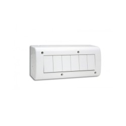 BOITE APPARENTE 6 MODULES ALIGNES S45 BLANC|sfh|982ca2623517|