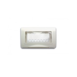 PLAQUE ETANCHE ENCASTREE RECTANGULAIRE 4 MODULES S44 BLANC|sfh|2843bc226b8e|