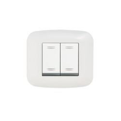 PLAQUE YES 45 CARREE BLANC 2 MODULES|sfh|4e93d6324ed1|