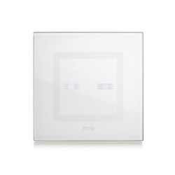 PLAQUE VERA 44 TOUCH CARRÉE BLANC 2 MODULES 2 COMMANDES|sfh|311b10159afd|