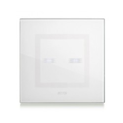 PLAQUE VERA 44 TOUCH CARRÉE BLANC 2 MODULES 2 COMMANDES|sfh|7b6e9bc8dc56|
