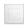 PLAQUE VERA 44 TOUCH CARRÉE BLANC 2 MODULES 2 COMMANDES|sfh|7b6e9bc8dc56|