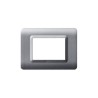 PLAQUE TECHNOPOLYMERE 44 RECTANGULAIRE ARGENT OPAQUE 3 MODULES|sfh|bd548a6562fc|