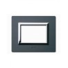 PLAQUE VERA 44 RECTANGULAIRE ALUMINIUM ANTHRACITE BROSSÉ 3 MODULES|sfh|dfa8417c8abb|